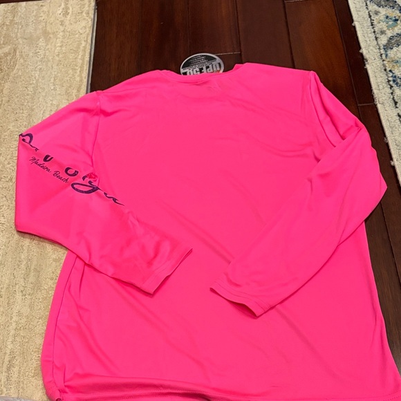 Girls' Hot Pink Mermaid Swim Coverup Rash Guard - Picture 5 of 6